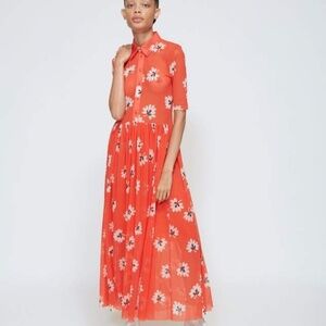 Ganni Tilden Mesh Maxi Dress